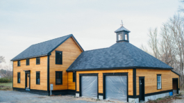 NH New England saltbox style home. New Construction project by Don Madore.